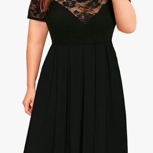 Elegant Black Lace Dress
